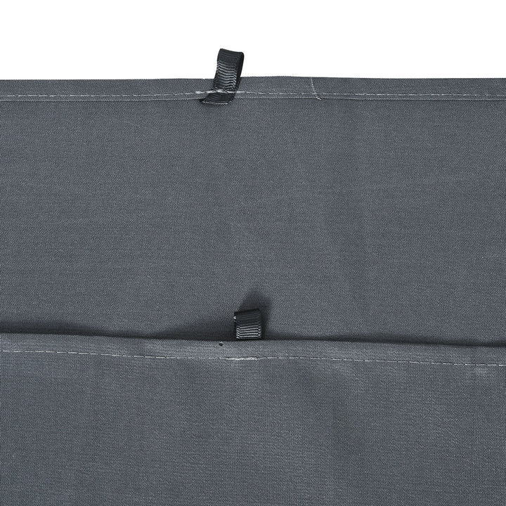 Outsunny Replacement Gazebo Curtain 4-Panel Sidewalls with Zipper for 3 x 3 (M) Yard Gazebos Canopy Tent Dark Grey