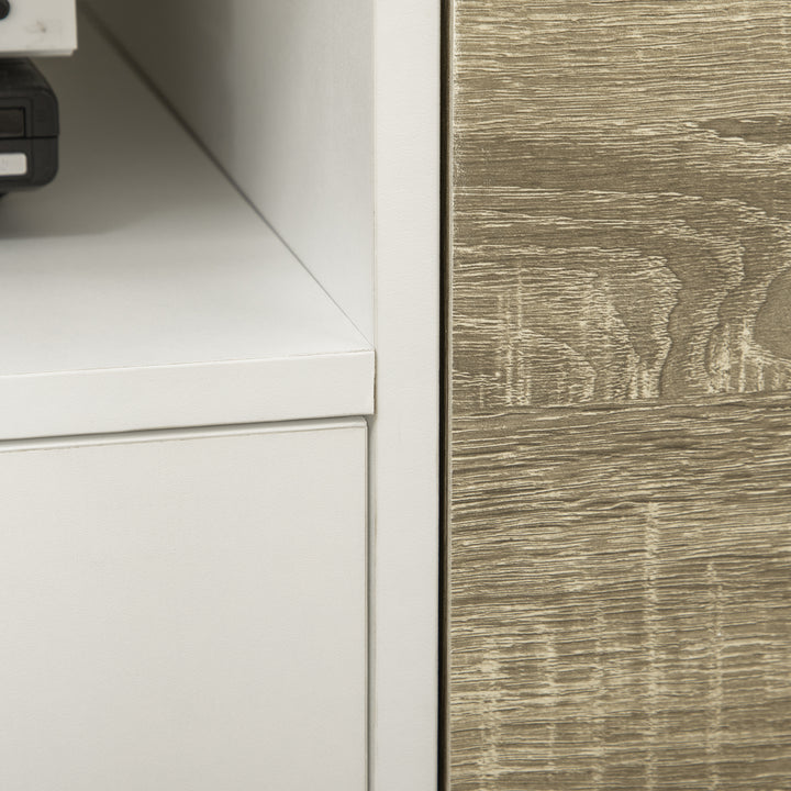 TV Stand with Storage Cabinets and Drawer for up to 50 inches - Grey