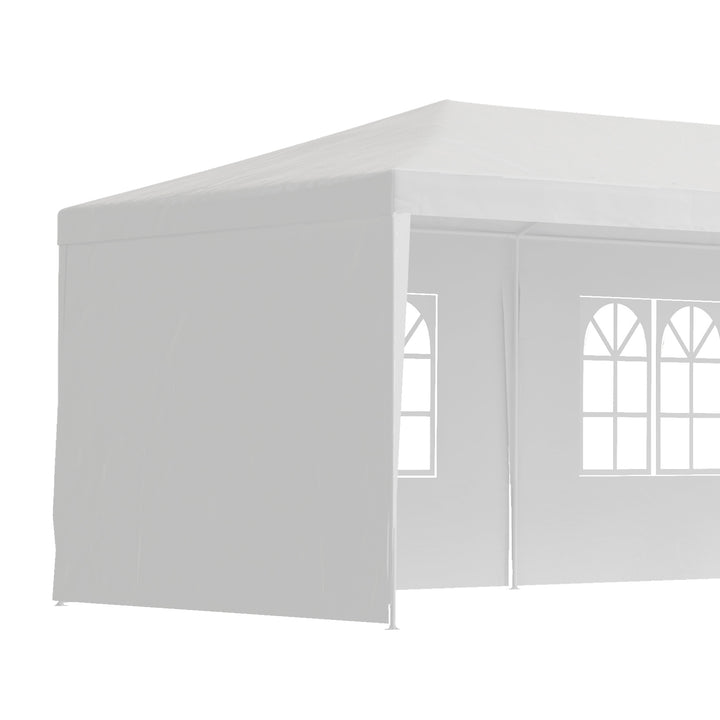 9 x 3m Garden Gazebo Marquee Party Wedding Tent Canopy - White