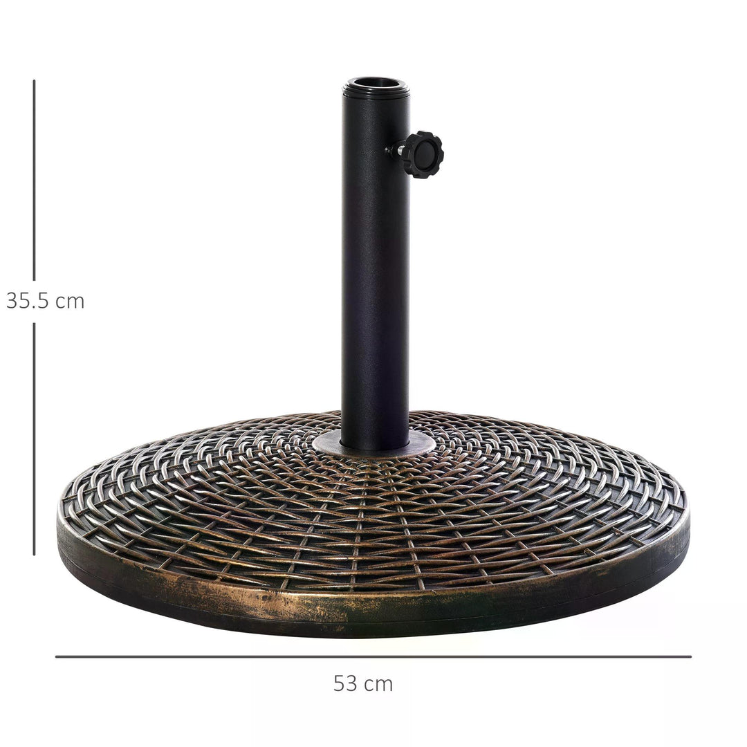 Patio Weighted Umbrella Base Parasol Holder Outdoor Stand 25kg