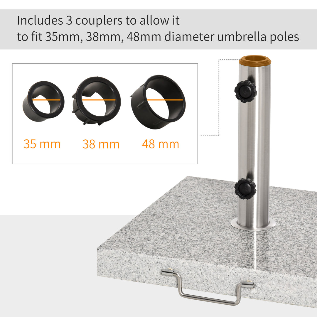 28kg Garden Umbrella Base Durable Parasol Holder Patio Furniture Outdoor Sunshade Marble Stand