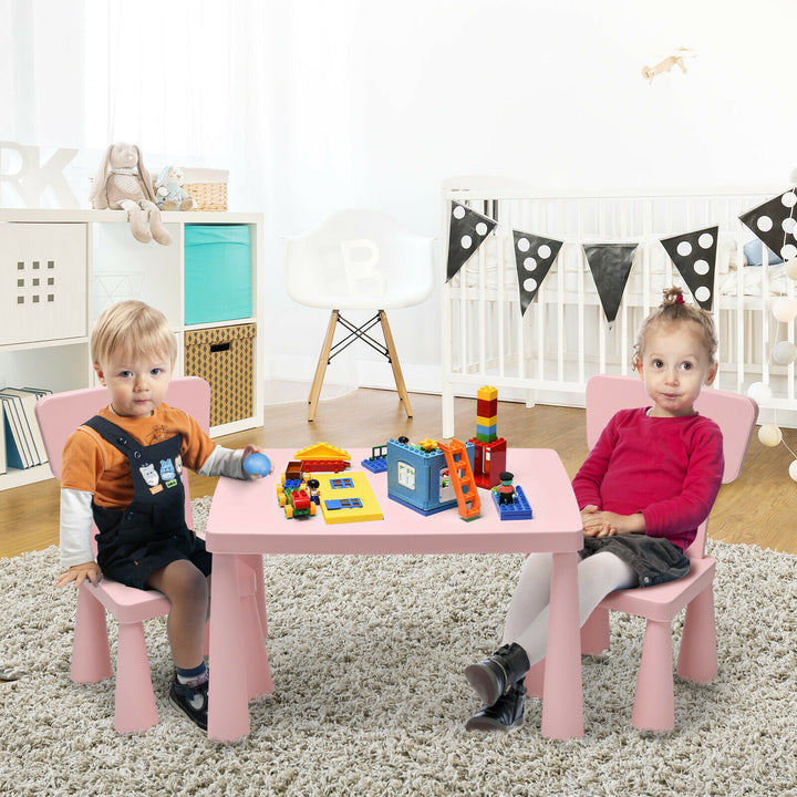 Children's Multi Activity Table and Chair Set-Pink