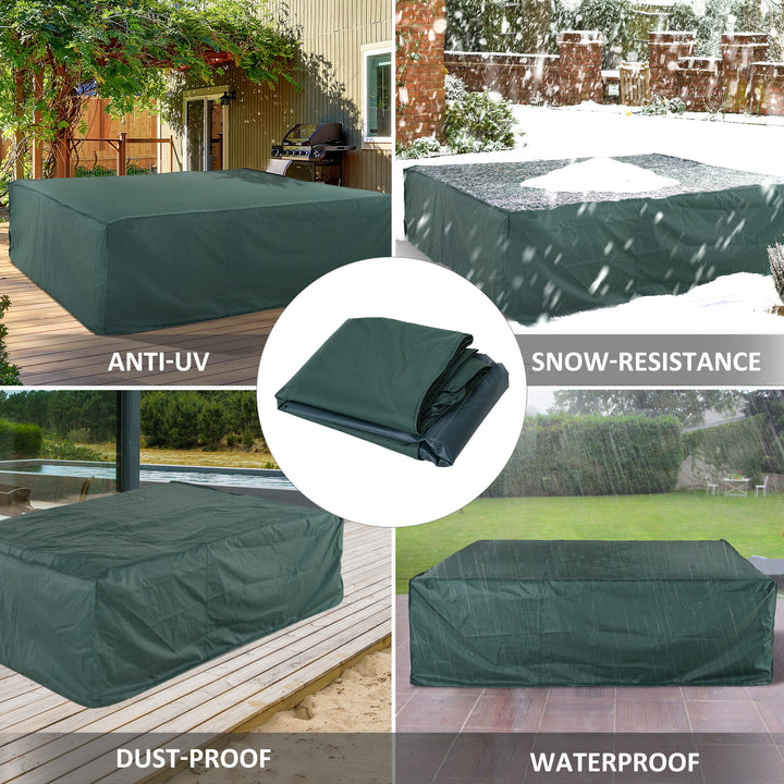 Large Patio Garden Furniture  Set Cover 600D Oxford Square Waterproof - 230L x 230W x 70H cm