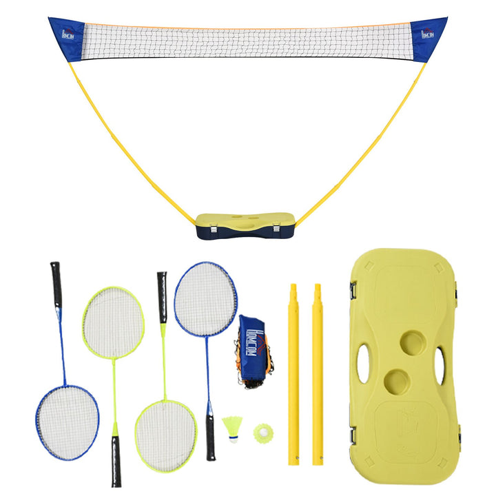 Portable Badminton Net Set for Adults Kids with Foldable Design for Indoor Outdoor, Beach, Backyard