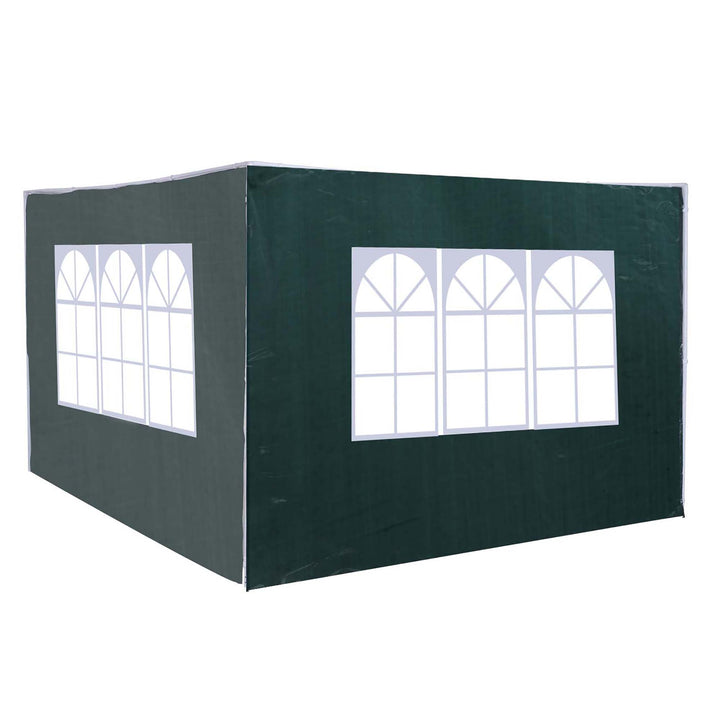 Outsunny 3 Meters Canopy Gazebo Marquee Replacement Exchangeable Side Panel Wall Panels Walls (Green)