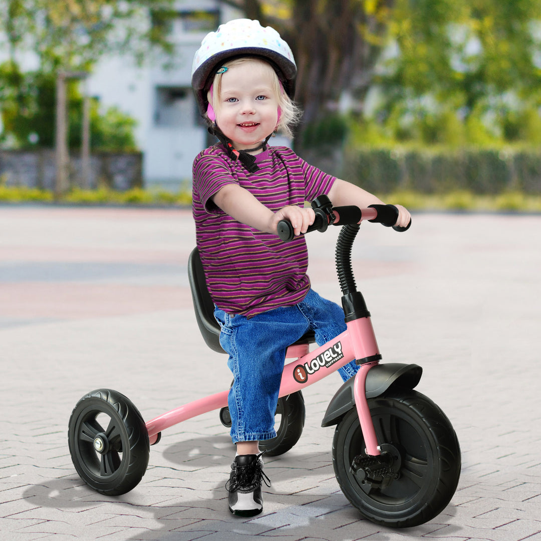 Ride On Tricycle 3 Wheels Pedal Trike for ages over 18 months Toddlers, Pink