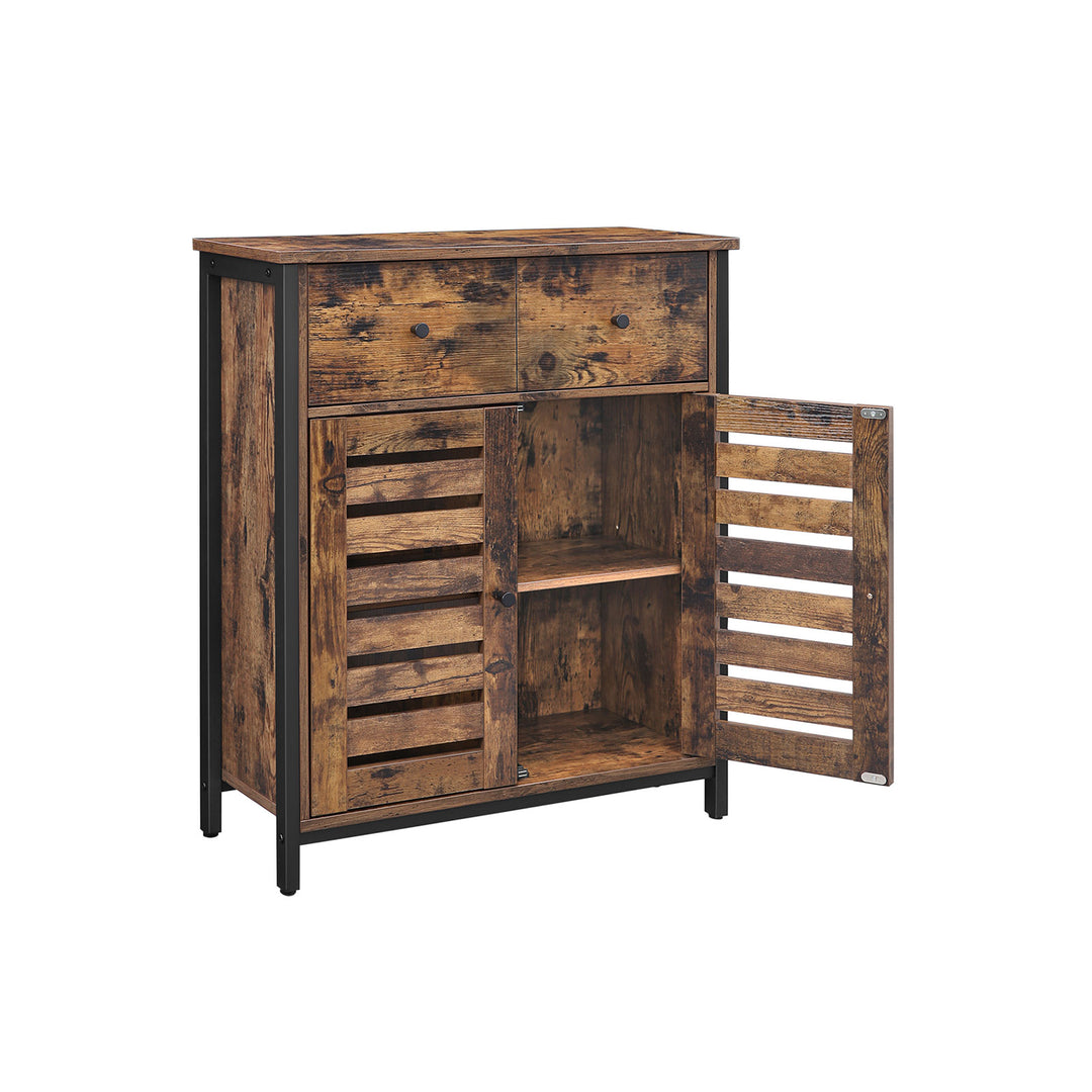 Rustic Style Drawer Floor Cabinet