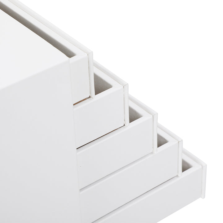 Extra Large Jewellery Box with Drawer- White