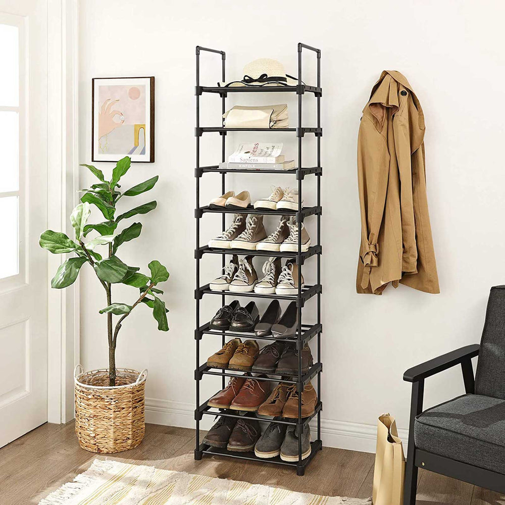 SONGMICS Large 10-Shelf Shoe Rack
