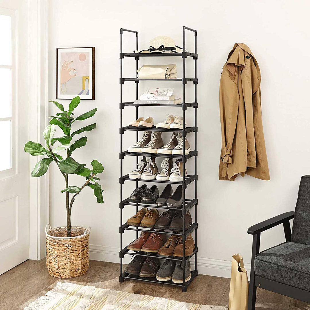 SONGMICS Large 10-Shelf Shoe Rack