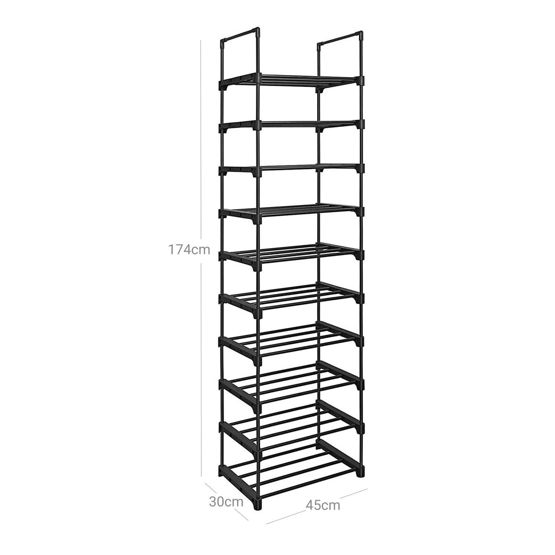 Large Shoe Rack Organiser-Black