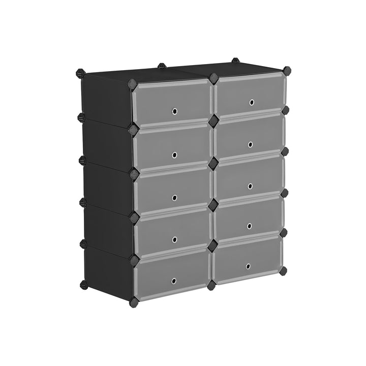 Shoe Rack, Storage Shelf-Black