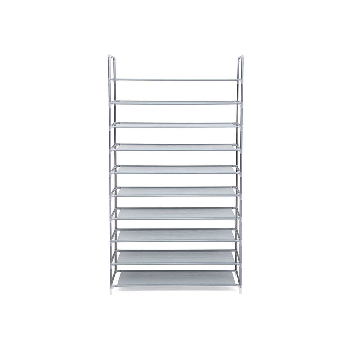 10 Tier Shoe Rack Organiser-Grey
