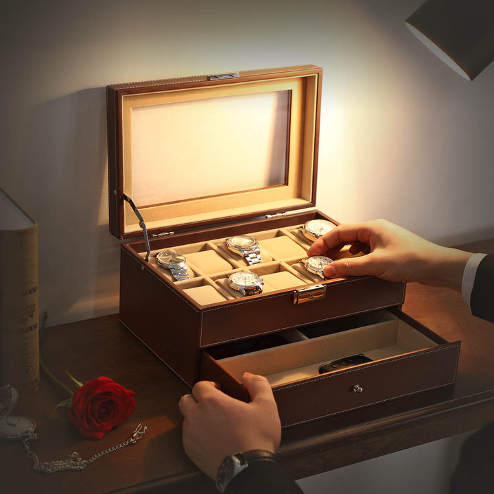10 Watches Holder Case