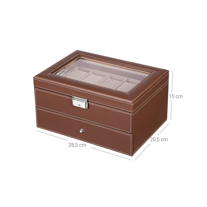 10 Watches Holder Case