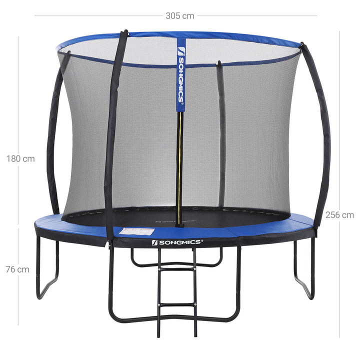 Garden Trampoline with Safety Net Enclosure