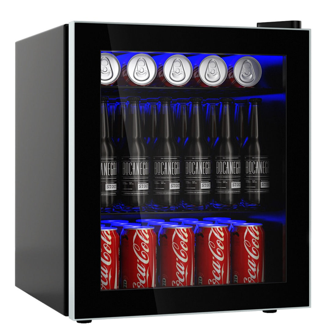 Mini Beverage Refrigerator, Low Noise Dispenser-Black