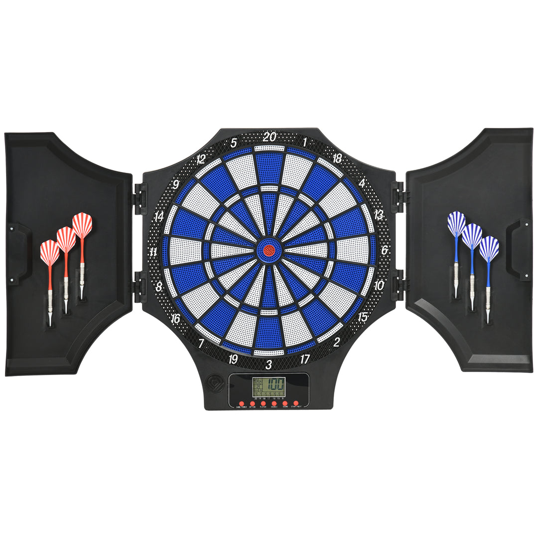 Electronic Dartboard Set with 31 Games for 8 Players, LCD Scoring Indicator