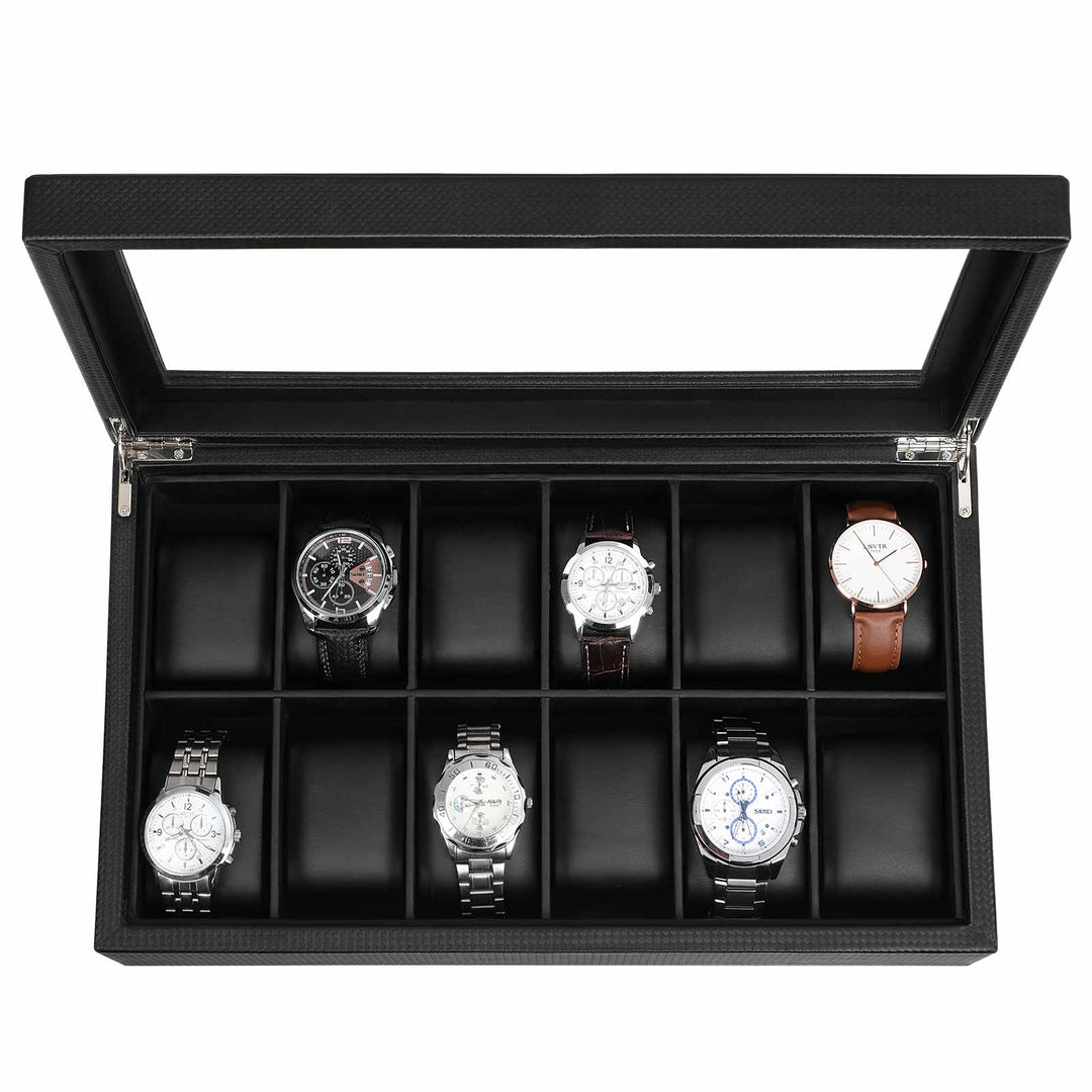 12 Compartment Watch Box
