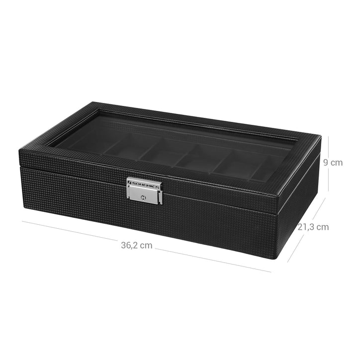 12 Compartment Watch Box