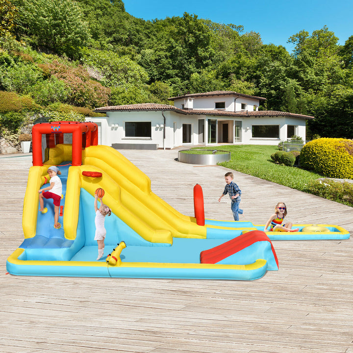 Kids Inflatable Water Park  with Slides(Blower Not Included)