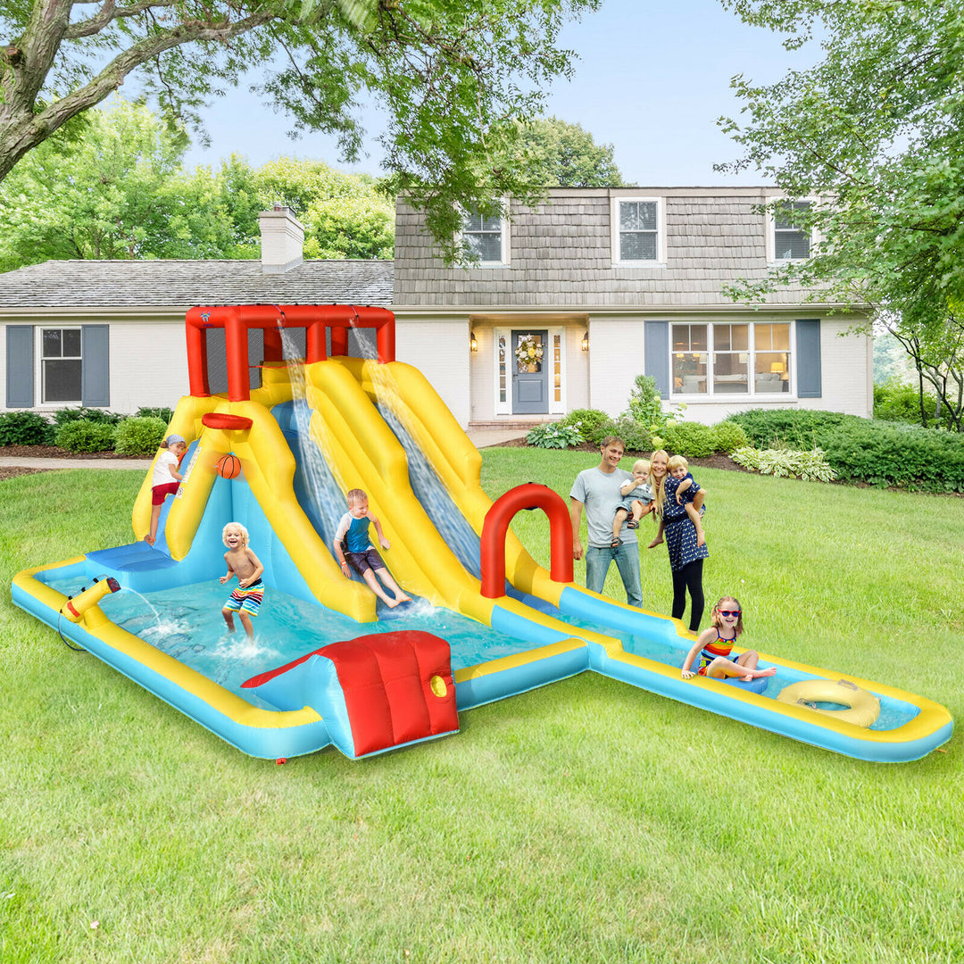 Kids Inflatable Water Park  with Slides(Blower Not Included)