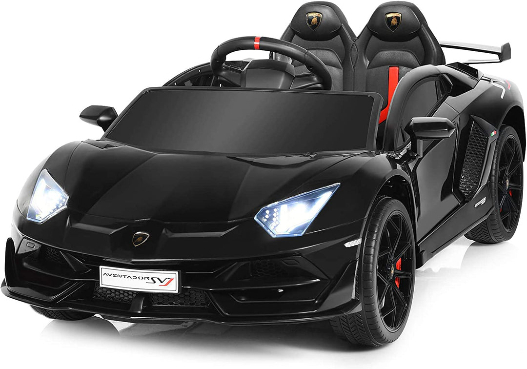 12V Kids Electric Ride on Car with Remote Control and Music-Black
