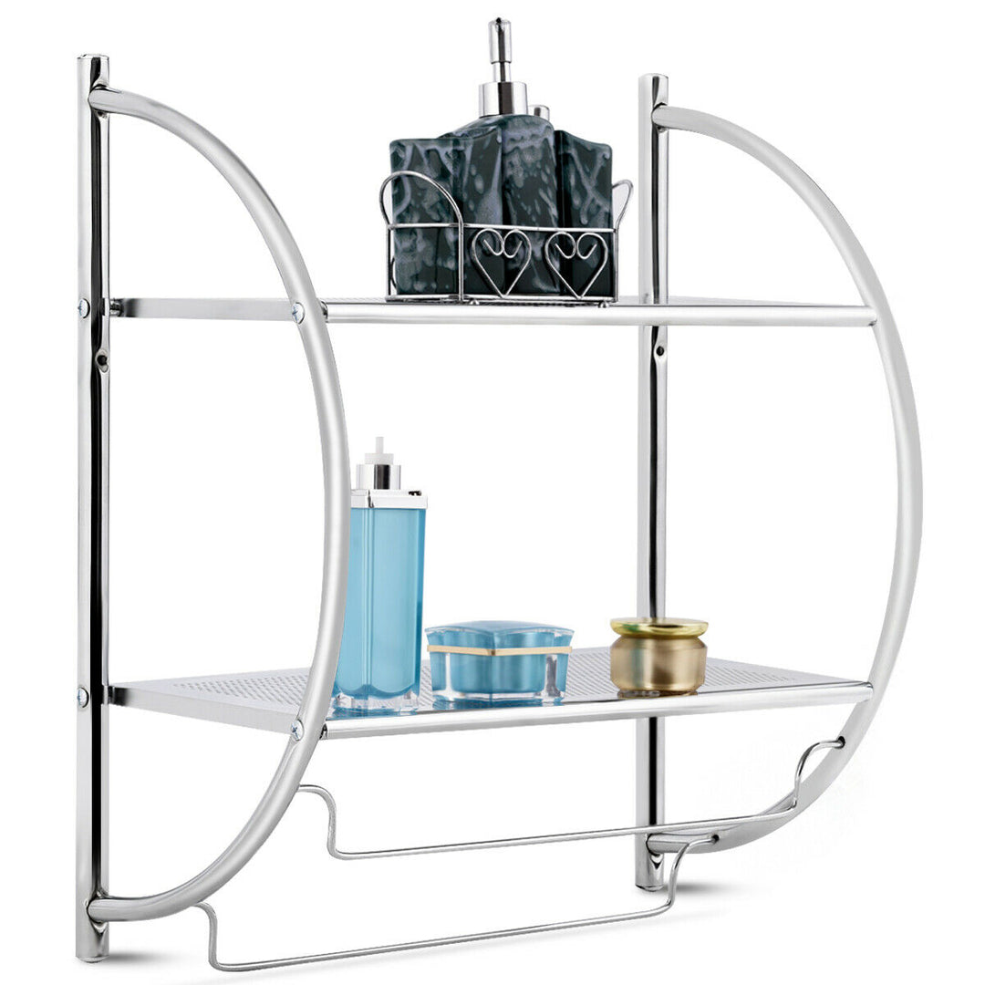 Wall Mounted Bathroom Shelves with Towel Holder