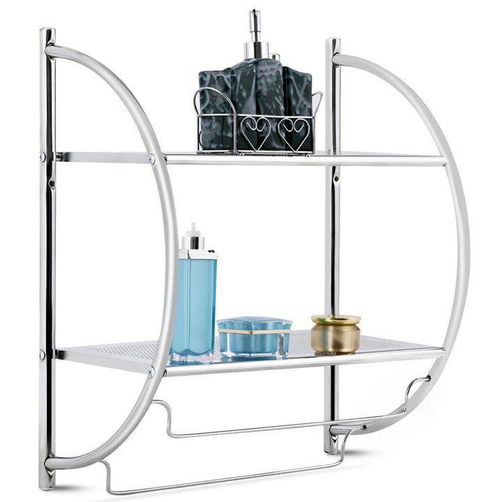 Wall Mounted Bathroom Shelves with Towel Holder