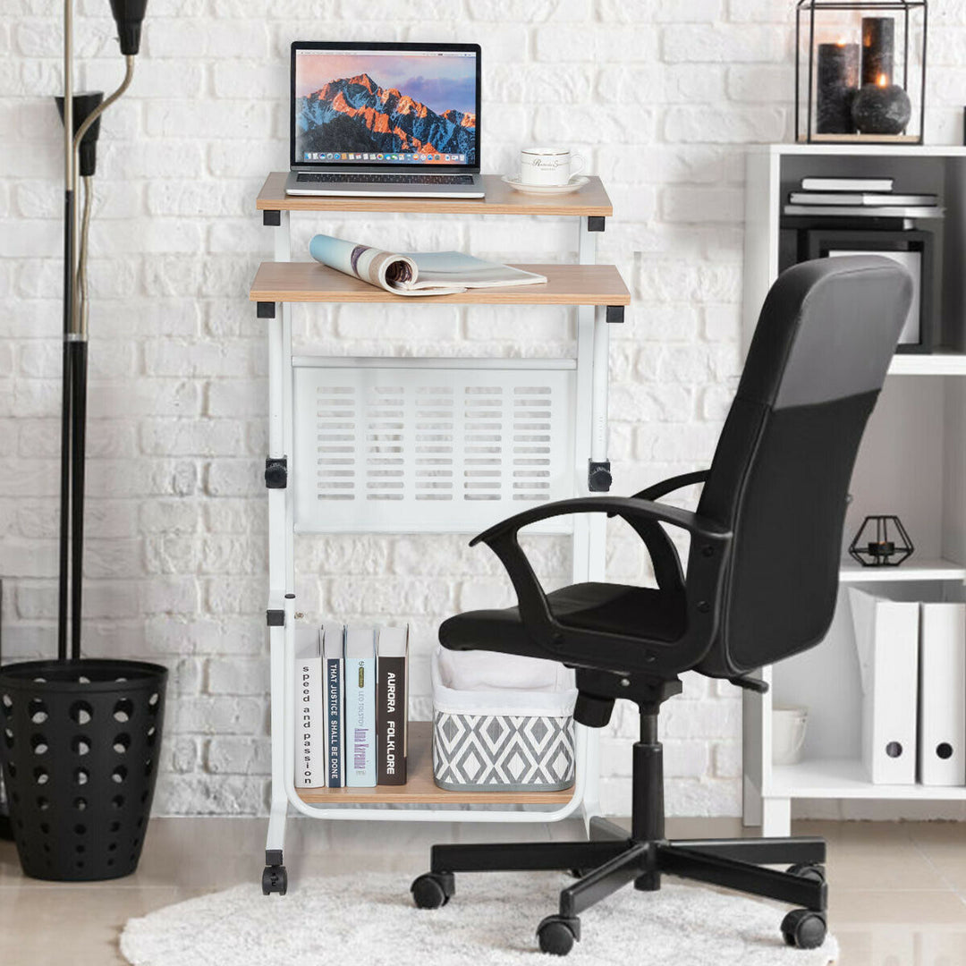 Mobile Lifting Height Adjustable Computer Desk