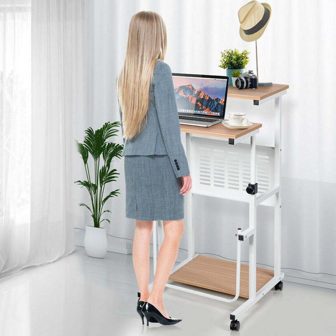 Mobile Lifting Height Adjustable Computer Desk
