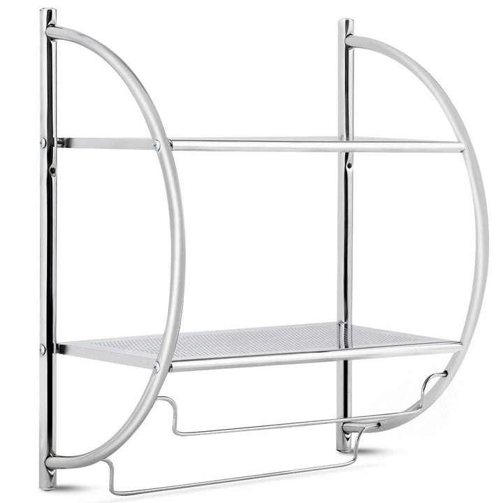 Wall Mounted Bathroom Shelves with Towel Holder