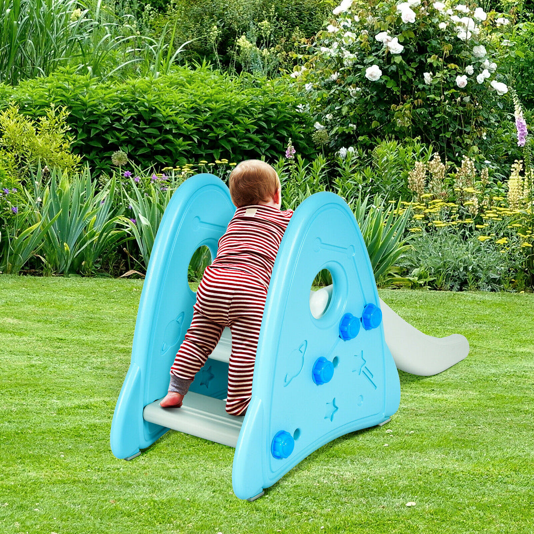 Kids Slide Playground Garden Climber- Blue