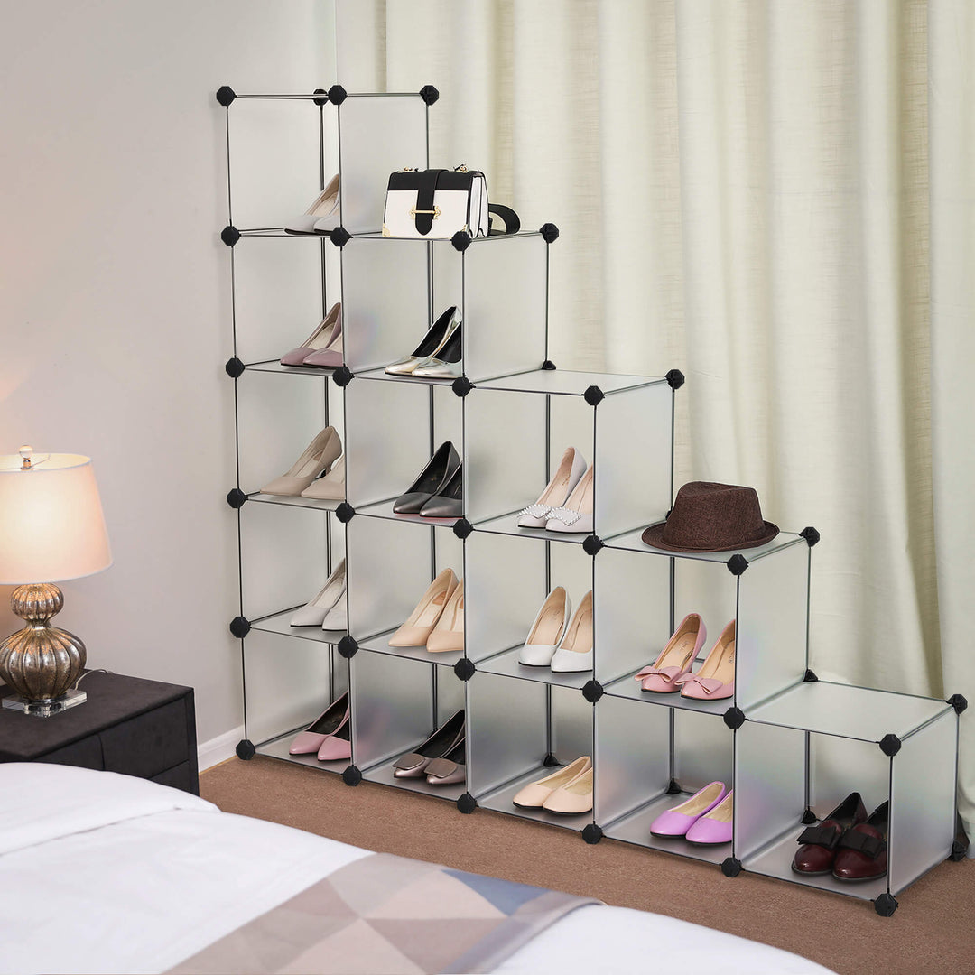 16 Cubes Shoe Rack