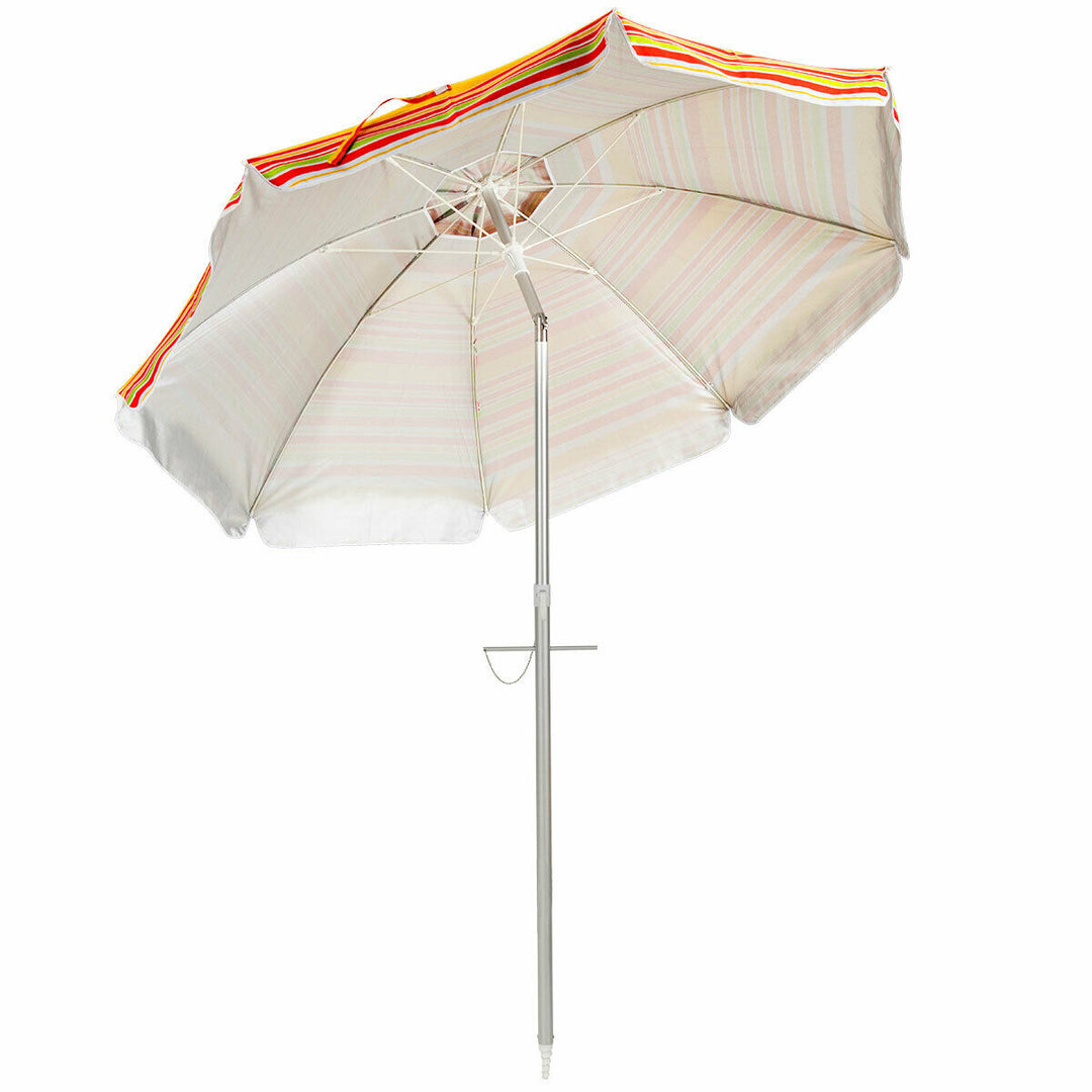 2m Sun Umbrella - Tilts with UPF 50+ Protection-Yellow