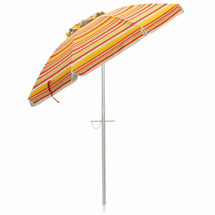 2m Sun Umbrella - Tilts with UPF 50+ Protection-Yellow