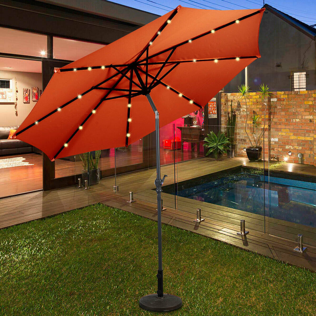 3M Parasol Solar LED lights Umbrella-Orange