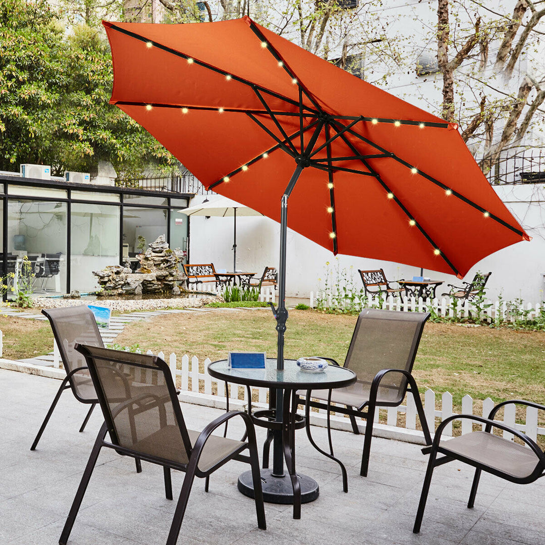 3M Parasol Solar LED lights Umbrella-Orange