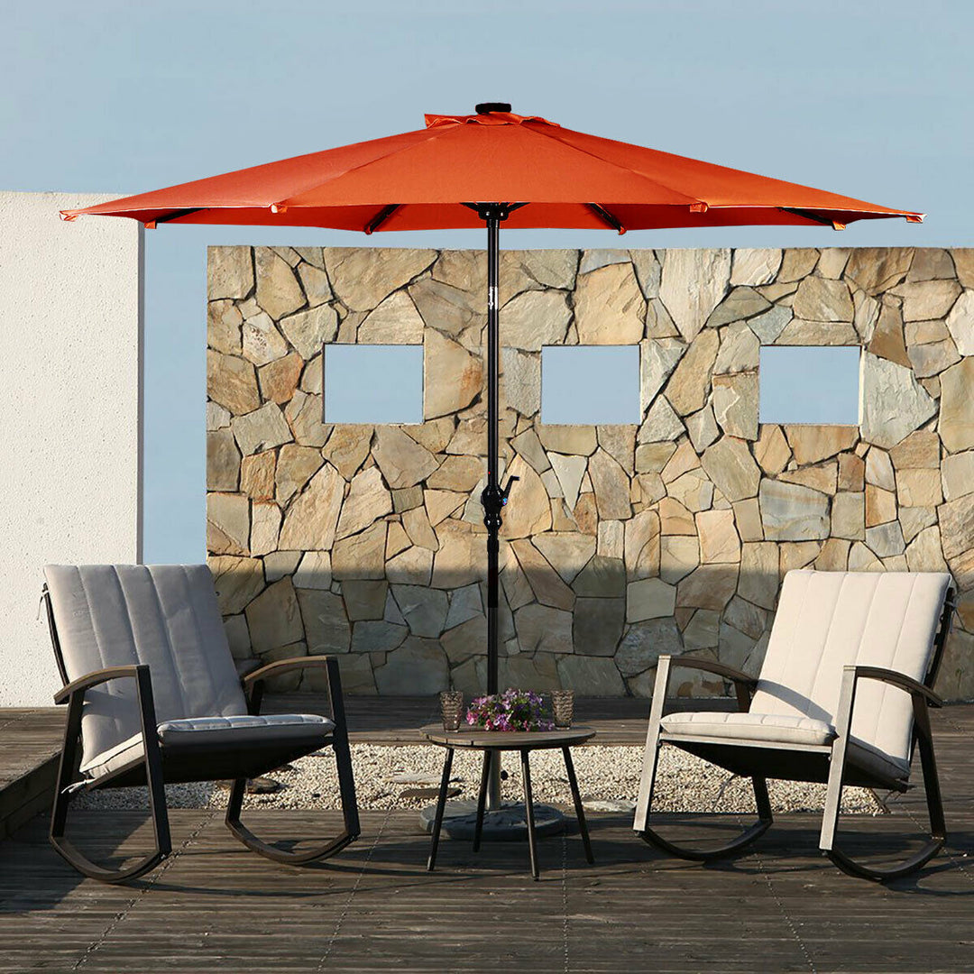 3M Parasol Solar LED lights Umbrella-Orange