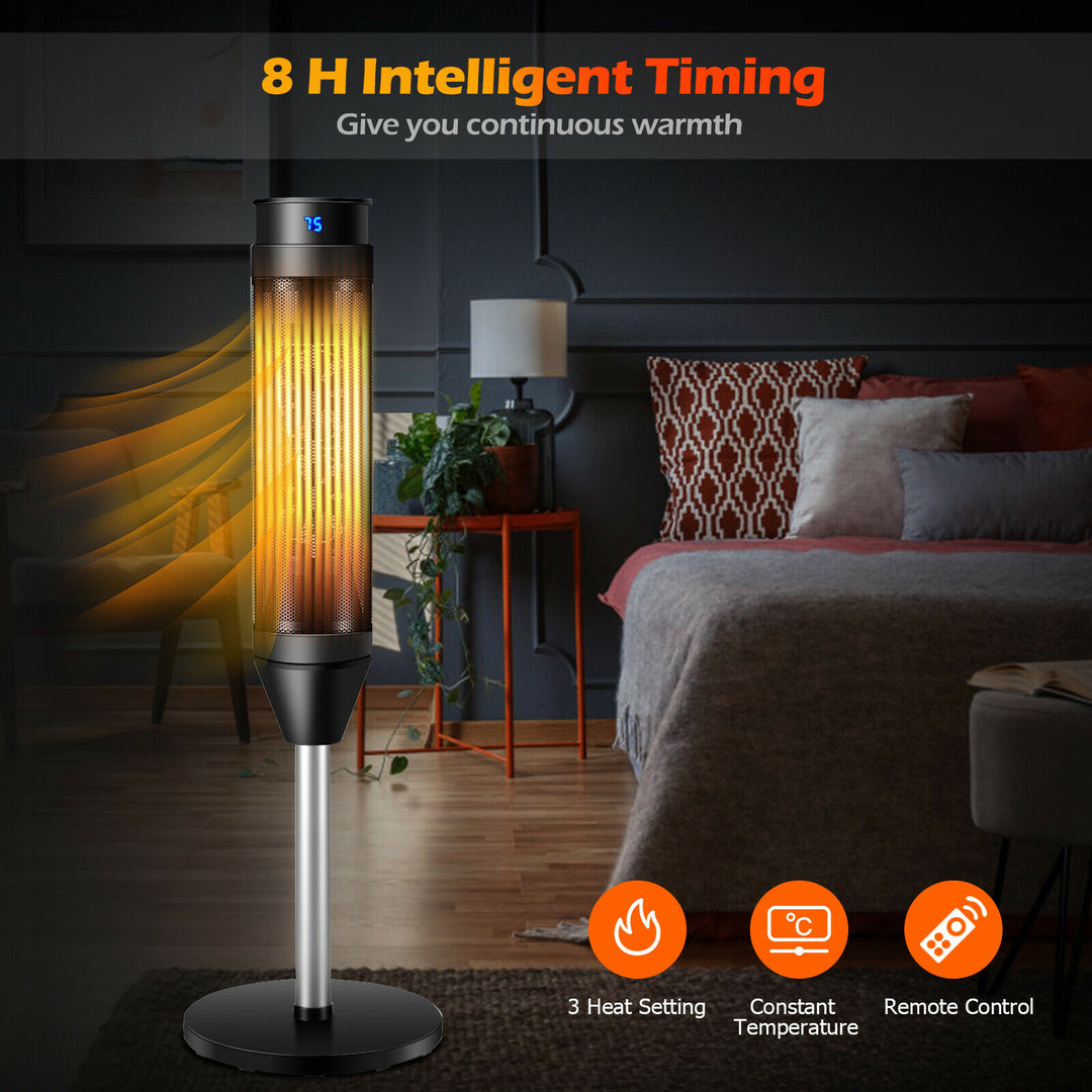 Electric Tower Fan / Heater with Digital Timer & Remote