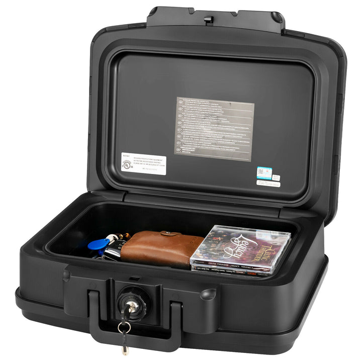 Fire & Water Resistant Portable Lockable Safe Chest
