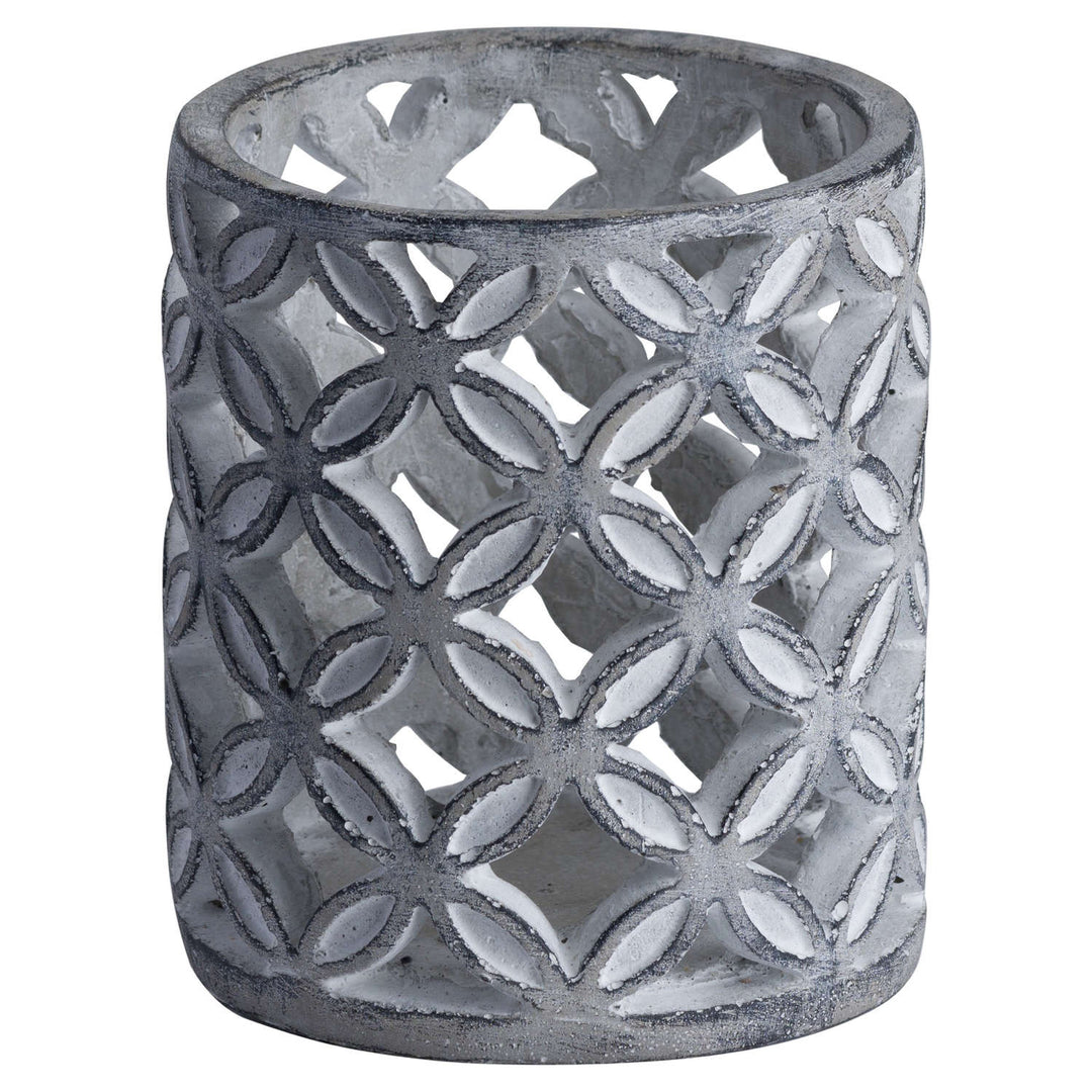 Geometric Stone Candle Sconce