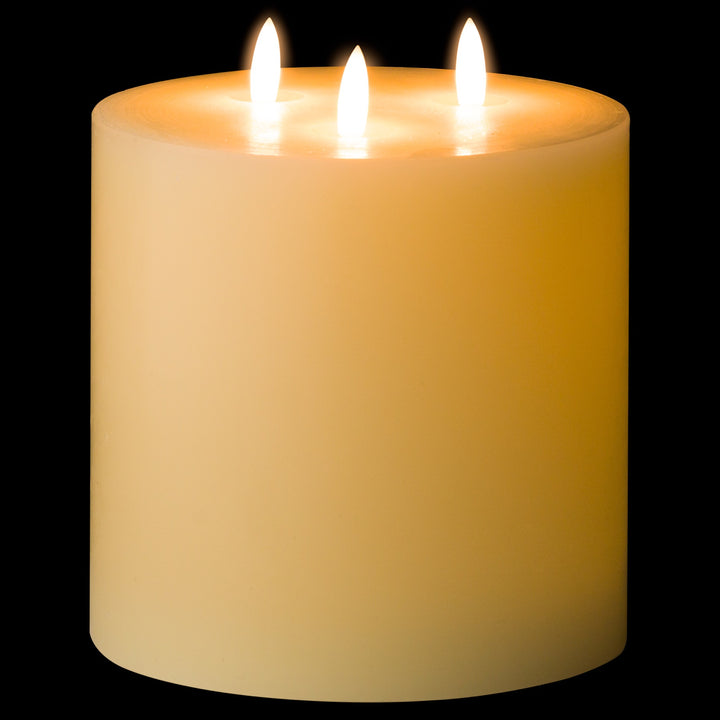 Natural Glow 6 x 6 LED Ivory Candle