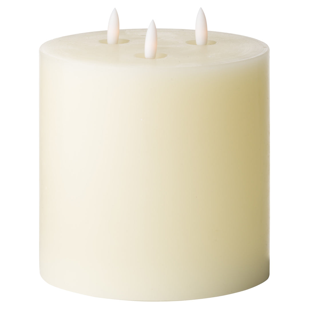 Natural Glow 6 x 6 LED Ivory Candle