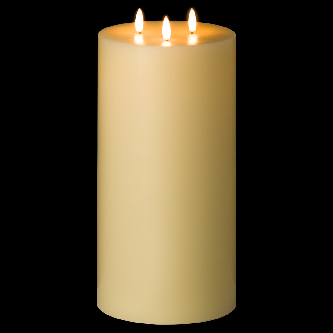 Natural Glow 6 x 12 LED Ivory Candle