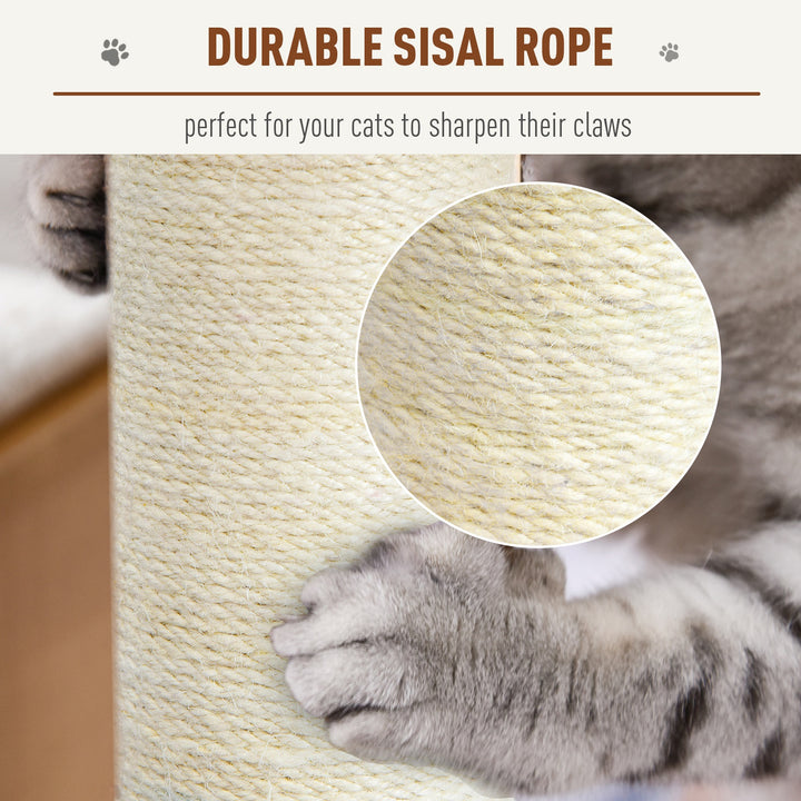 Cat Tree Kitten Activity Centre Scratch Scratching Scratcher Climber Post Rest Bed Toy 100cm