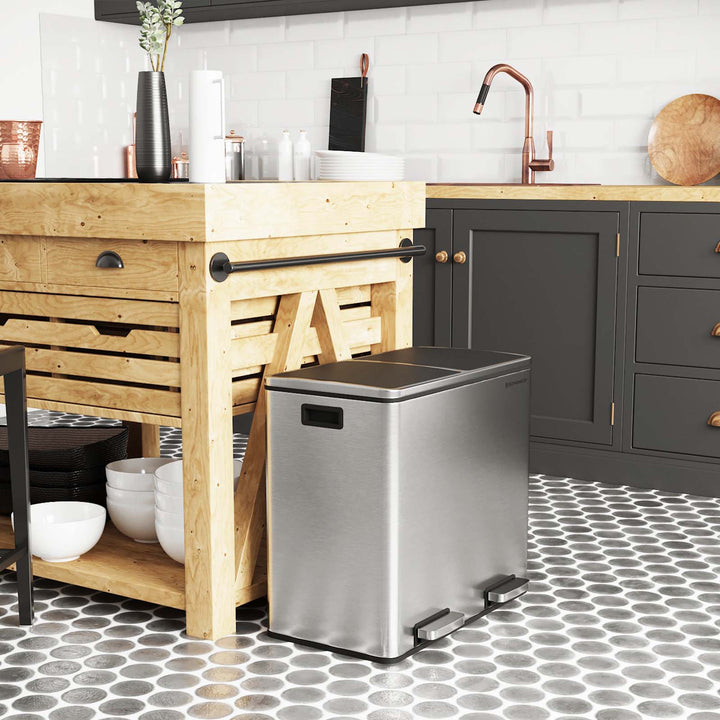 2 Compartments Dustbin