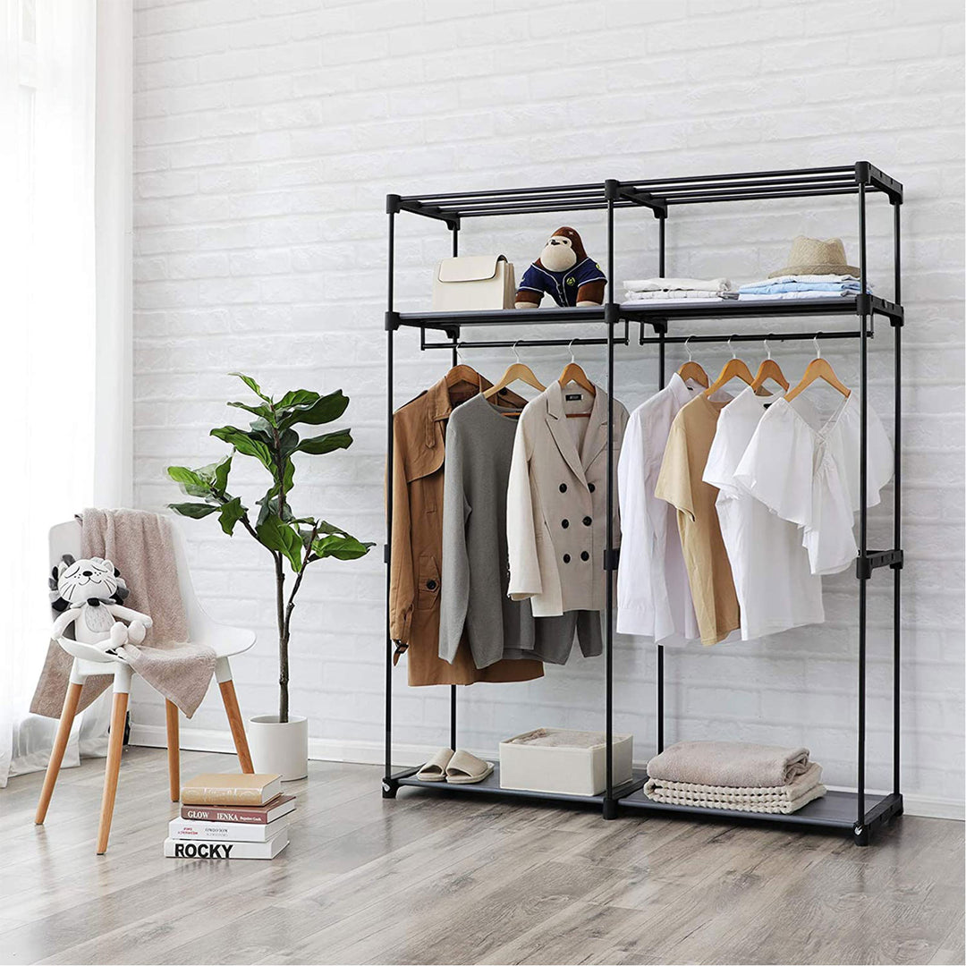 2 Hanging Rods Wardrobe