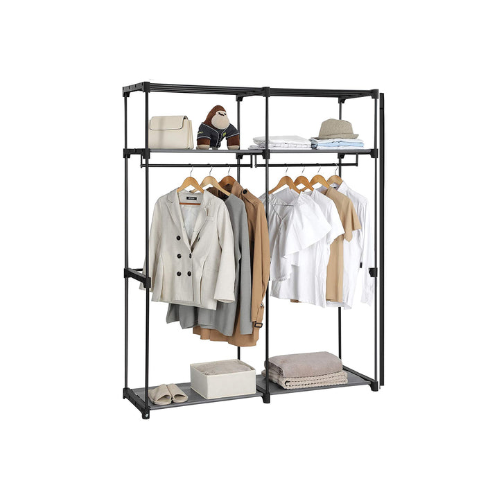 2 Hanging Rods Wardrobe