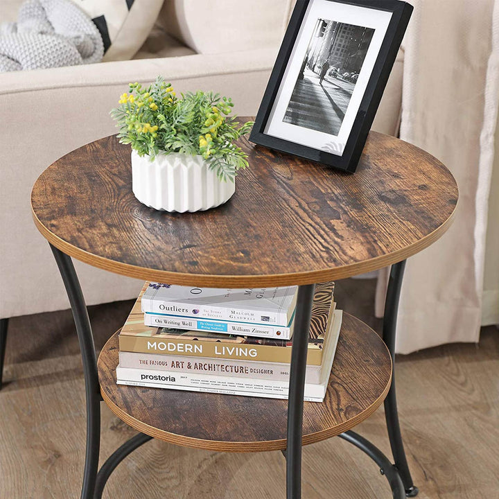 End Table with 2 Shelves
